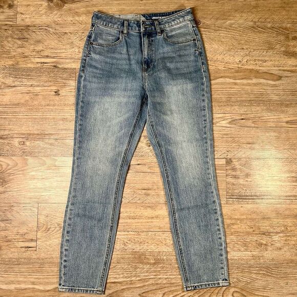Volcom Womens Blue‎ Liberator High Rise Whiskered Straight Jeans Size 27 - Picture 1 of 11